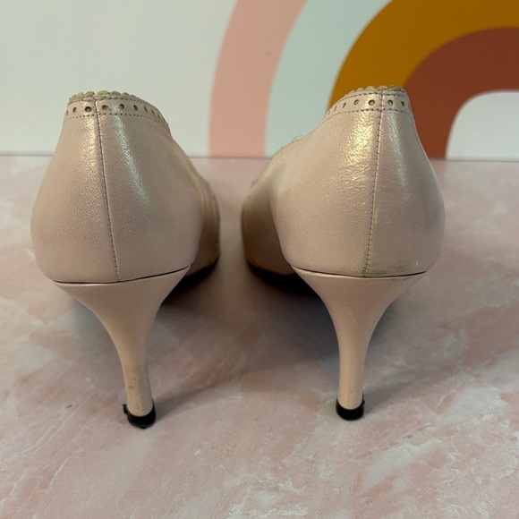 Stuart Weitzman Blush Pink Heels with Bow - Picture 6 of 12